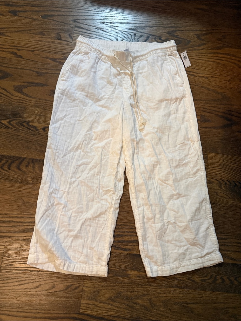 Old Navy White Womens Drawstring Pajama Bottoms